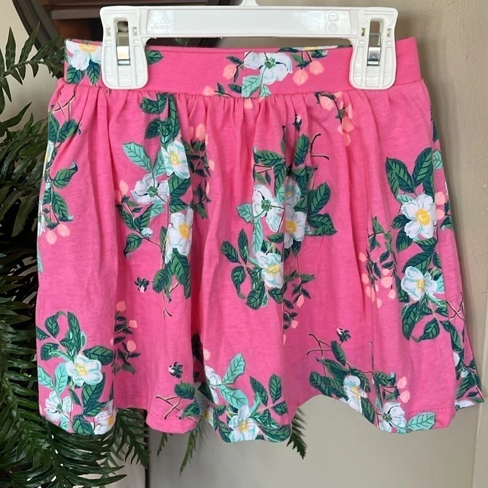 Brand New Disney Blue Minnie Mouse Shirt & Carter’s Pink Floral Skort Skirt